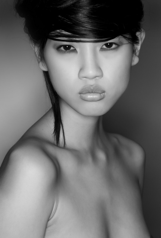 Female model photo shoot of C H I Z U K O by Simoa H Grendola, makeup by Sid
