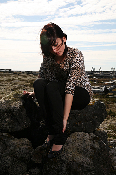 Female model photo shoot of Jonina Osk Hansen by brett ferguson in Reykjanes - Iceland