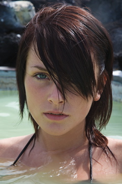 Female model photo shoot of Jonina Osk Hansen by brett ferguson in Blue lagoon - Iceland