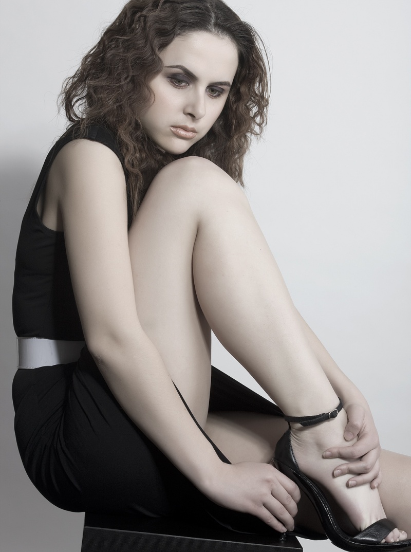 Female model photo shoot of Zoya Raskina by Barry Druxman, makeup by Querelle