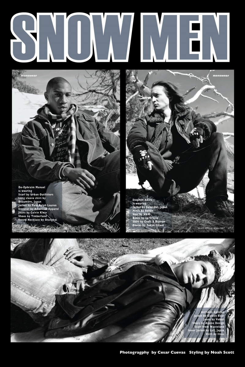 Male model photo shoot of Metal Virgin, De Ephraim-Manuel, Anthony Golston and Stephen Akira by Cesar Cuevas