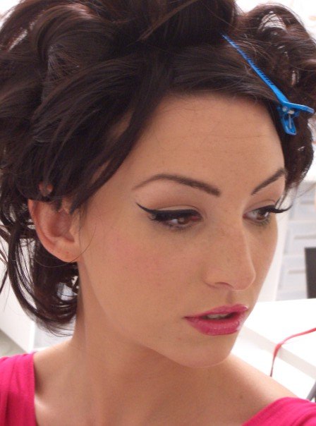 Female model photo shoot of Jenny Slungaard Makeup in Santa Ana, California