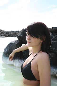 Female model photo shoot of Jonina Osk Hansen by brett ferguson in Blue lagoon - Iceland
