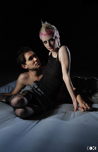 Male and Female model photo shoot of Roger Wingfield and Casey Cole by Ka Xiong in Detroit, Michigan, makeup by Meg Grinczel