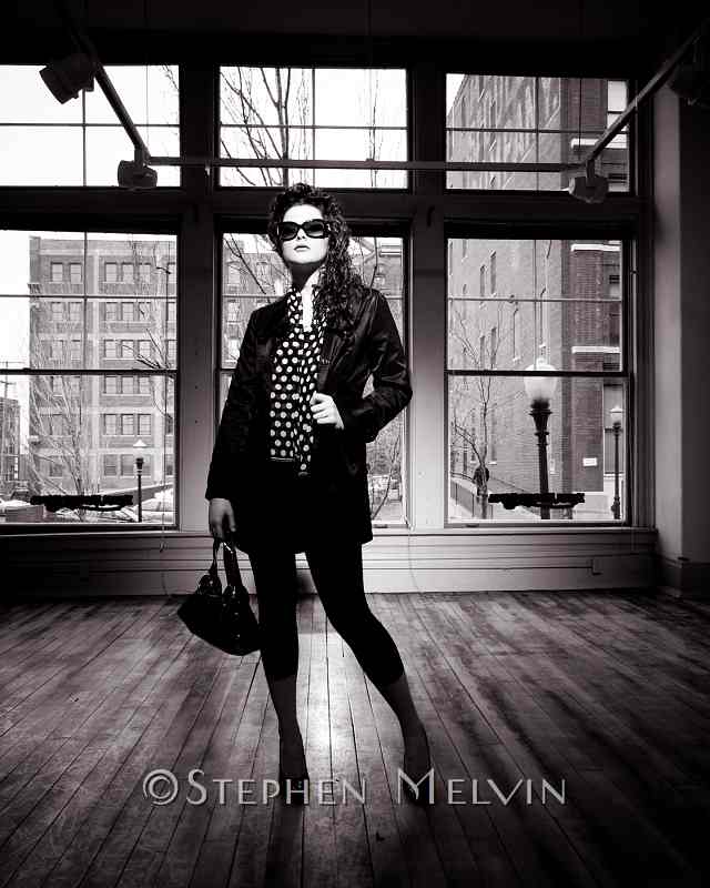 Female model photo shoot of Meagan Colf by Stephen Melvin in Kansas City, MO, hair styled by CuttingJames, clothing designed by   Ms Continuity