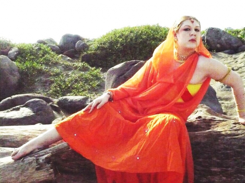Female model photo shoot of Primma donna in Veracruz Boca del rio beach