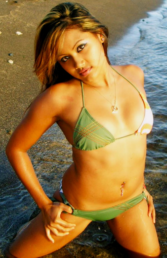 Female model photo shoot of Mz_AlizZer in kekaha beach, kauai, hawaii