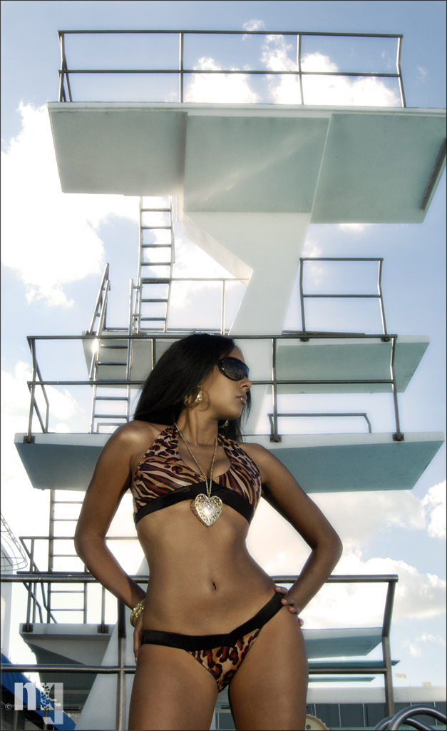 Female model photo shoot of madeyePHOTO in Fort Lauderdale, FL, wardrobe styled by ELLIROSE SWIMWEAR