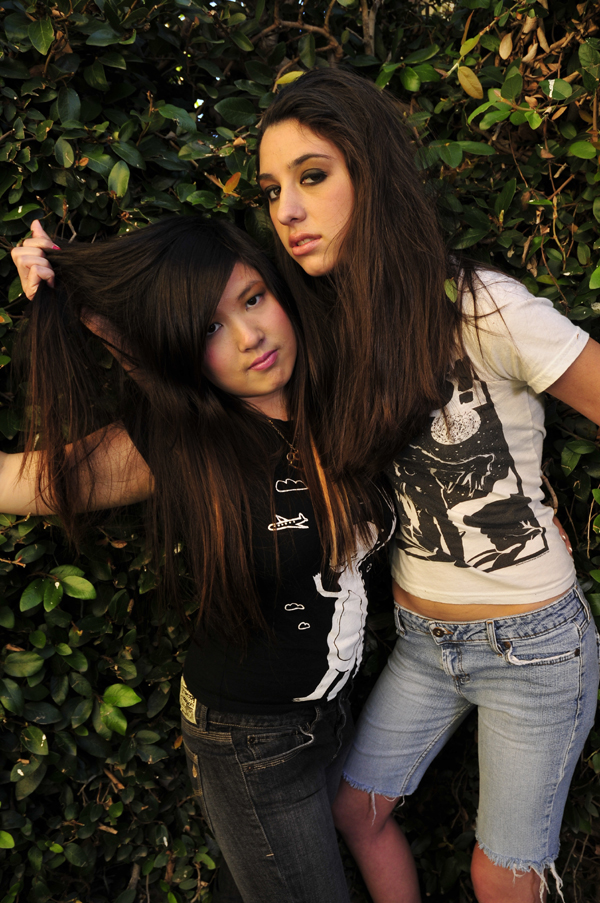 Female model photo shoot of Xtina Marie F and Jill Kong by Walker Productions, makeup by Breanna Boag