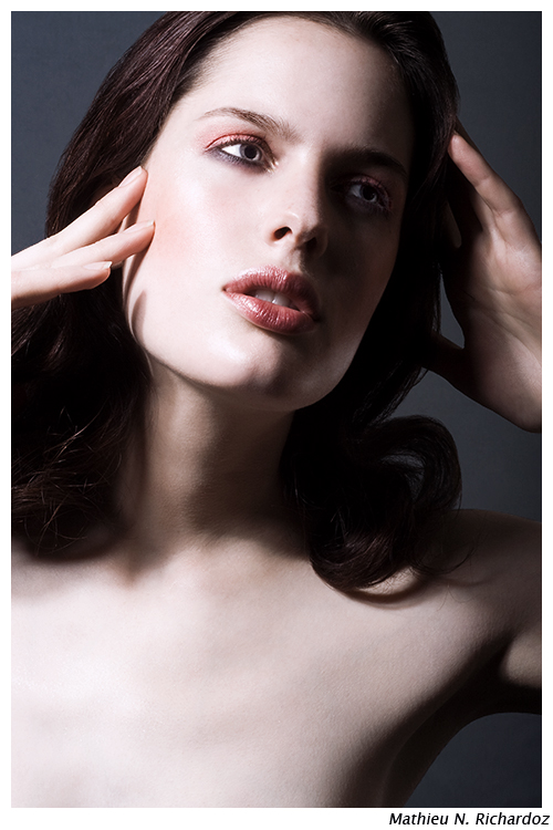 Female model photo shoot of Katherine_J in Paris, makeup by Sophie R
