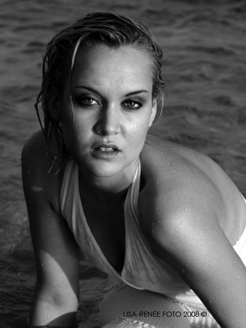 Female model photo shoot of Lisa-Renee Fotographia in Shot on Virginia Key, FL 2008