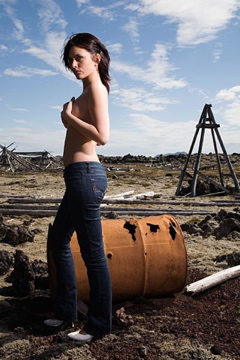 Female model photo shoot of Jonina Osk Hansen by brett ferguson in reykjanes - Iceland