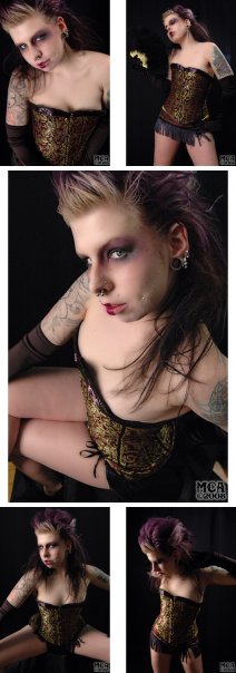 Female model photo shoot of Villiantia by Murder City Angels, wardrobe styled by Amie Payne
