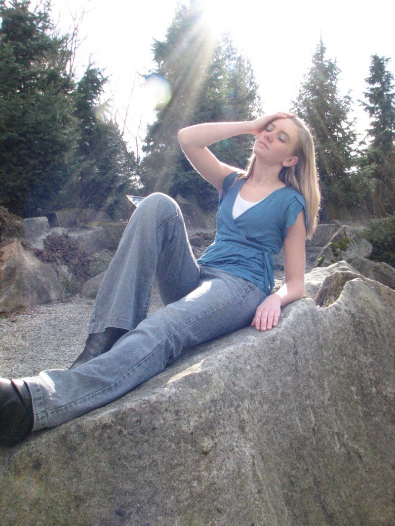 Female model photo shoot of MistyBlue by willhale in Bellevue Botanical Gardens, WA