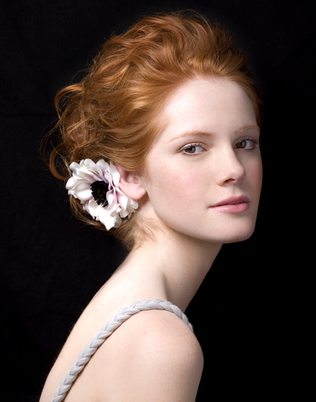 Female model photo shoot of Laura Tillinghast Photo, hair styled by SteveElias, makeup by maria nguyen