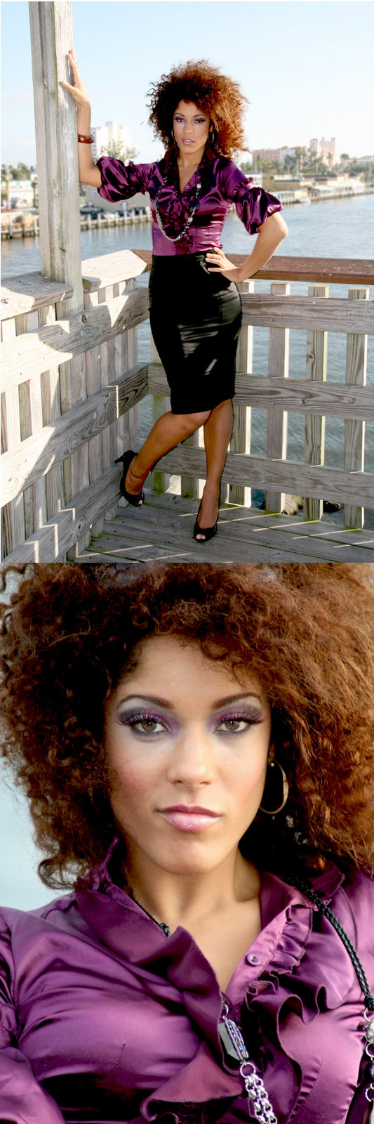 Female model photo shoot of Martine Marie by Tafari Photography in Hollywood, FL, makeup by Flawless By Lizmary