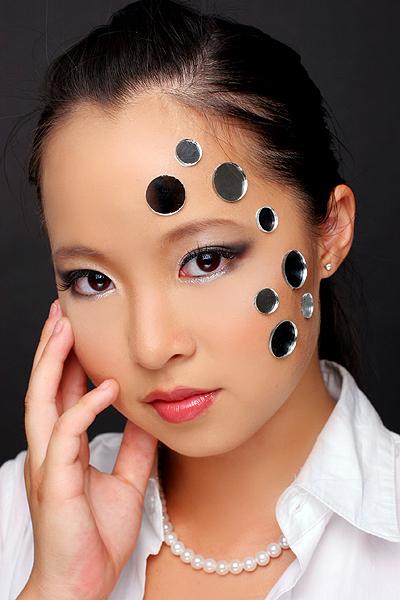 Female model photo shoot of Berry Hot Makeup