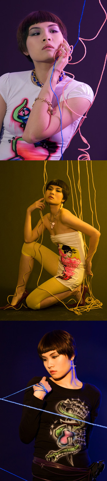 Female model photo shoot of Galya Kovalyova and Ahelano, wardrobe styled by Fernello
