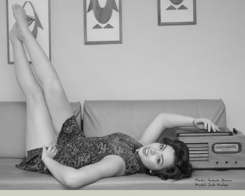 Female model photo shoot of Jade Nadege by rockabilly photo
