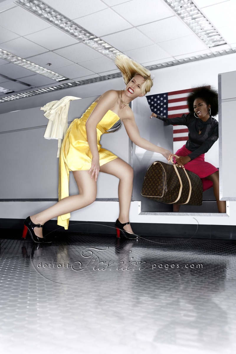 Female model photo shoot of Jennifer McMahan in Special thanks to the Detroit City Airport/ MUA Felicia Jones/ Fashion Director Tamisha Farris/ Creative Direction Eugenia & Pual Patterson