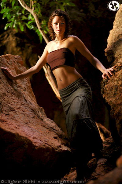 Female model photo shoot of Ida E by Sigtor Kildal in Cave at Railey Beach, Thailand