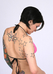 Female model photo shoot of Inked Star