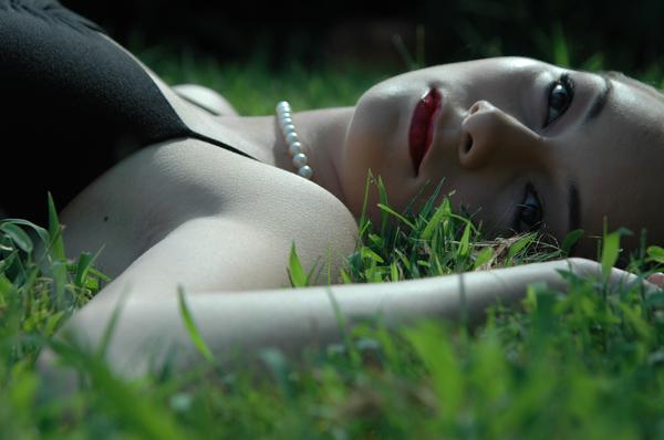 Female model photo shoot of AriannaKateryn in Denton Texas; the backyard