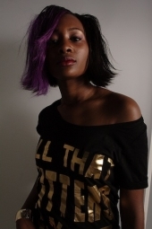 Female model photo shoot of LaRaunce MUA in Hip Hop Culture Center-Harlem, New York