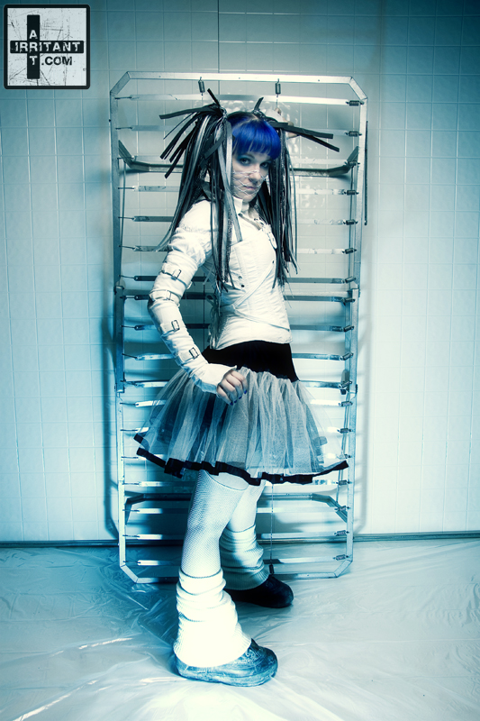 Female model photo shoot of Maite by Projet-FMR in Art Irritant studio, wardrobe styled by Mekkreations