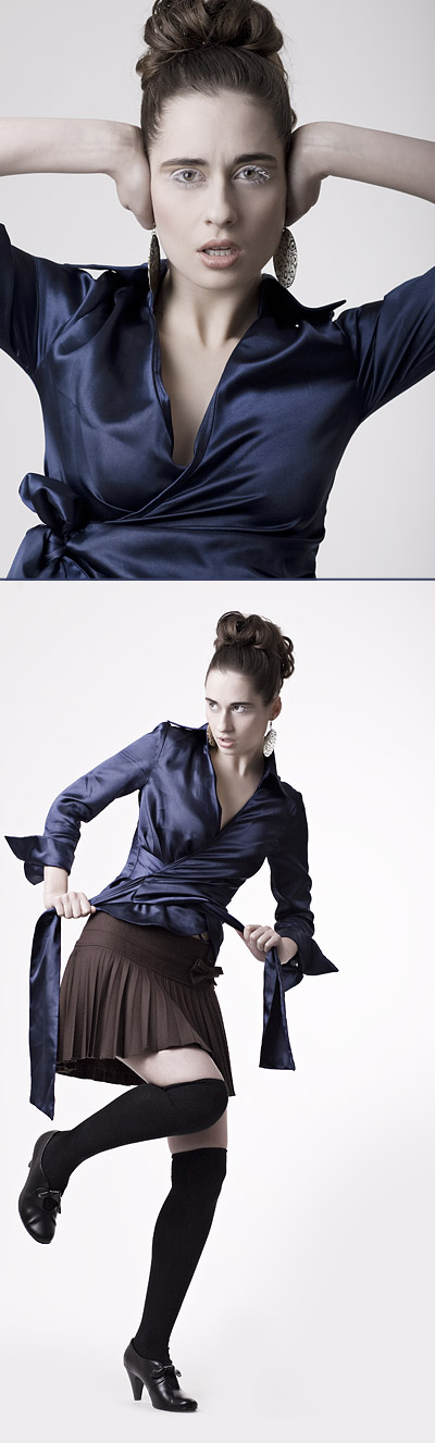Female model photo shoot of Tanja Marfo MUA in Studio