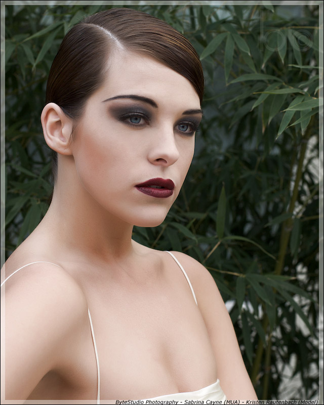 Female model photo shoot of Kristen Rautenbach in Portland, OR, makeup by Sabrina Cayne 