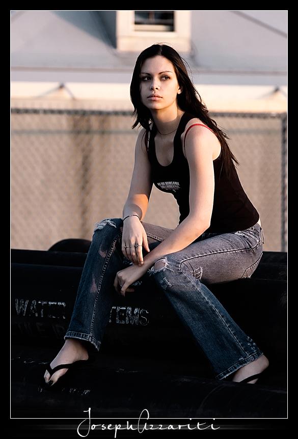 Female model photo shoot of Kristen is Warning by J Azzariti