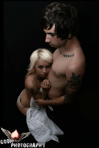 Male model photo shoot of Jwall and Tenille Paige in goon studios