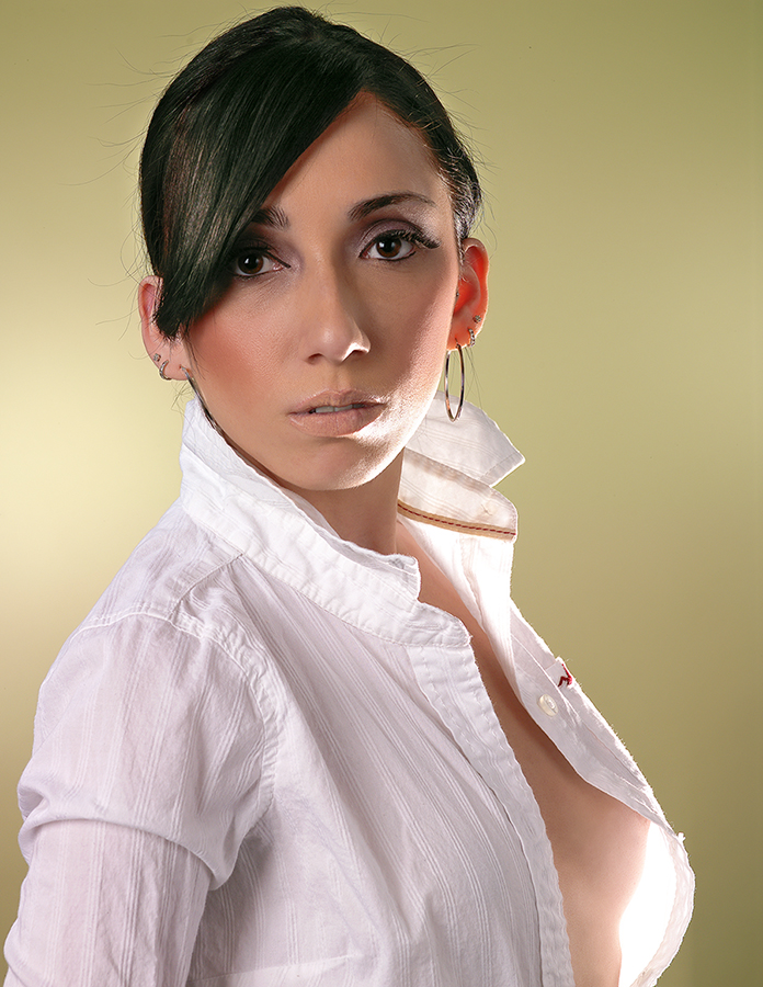 Female model photo shoot of Maria_R by Maarcinn Studio, makeup by Crystal MUA