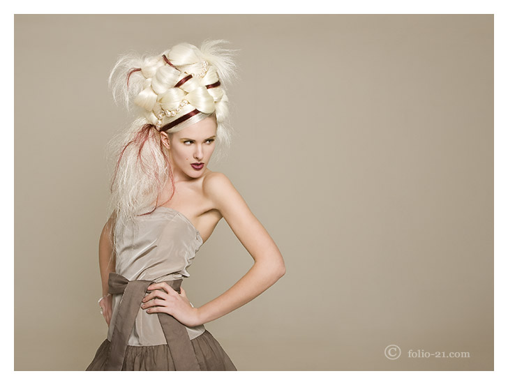 Female model photo shoot of Kitty L by deepblue portfolios, hair styled by arno, wardrobe styled by Kate Jeffery