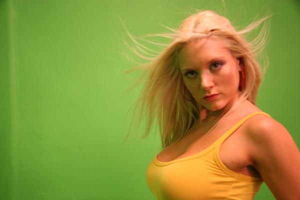 Female model photo shoot of Blonde Kitten