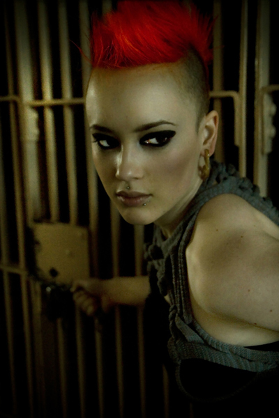 Female model photo shoot of Draya Monster by Caitlin Bellah  in Alcatraz, makeup by StilaJade