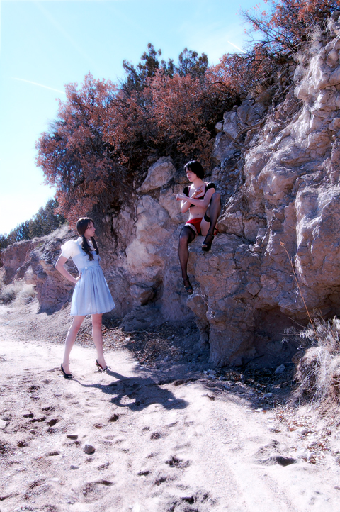 Male and Female model photo shoot of Dallas Morgan, ChristineT and Pyroclastic Princess in OZ
