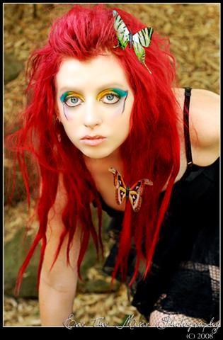 Female model photo shoot of waitaha makeup artistry