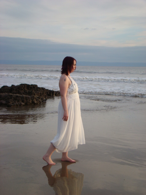 Female model photo shoot of rachellouise24 in porthcawl beach