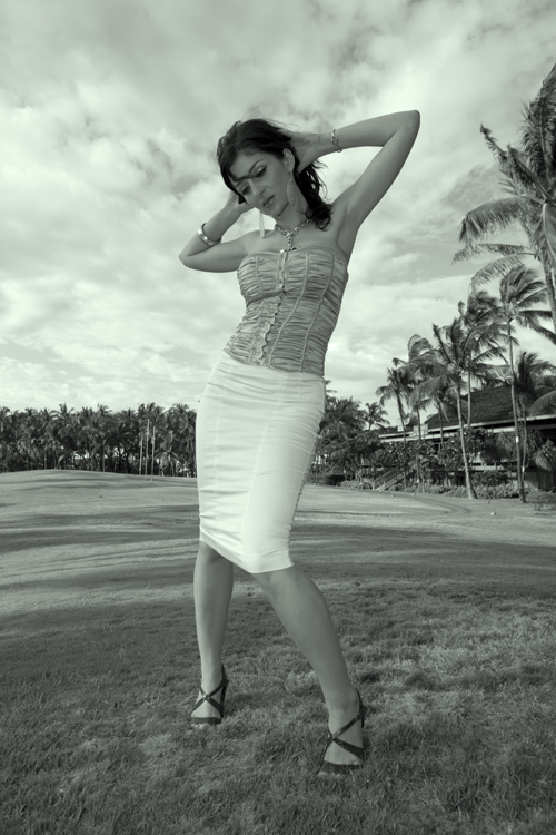 Female model photo shoot of HOPE IN PHX in Kihei, Hawaii