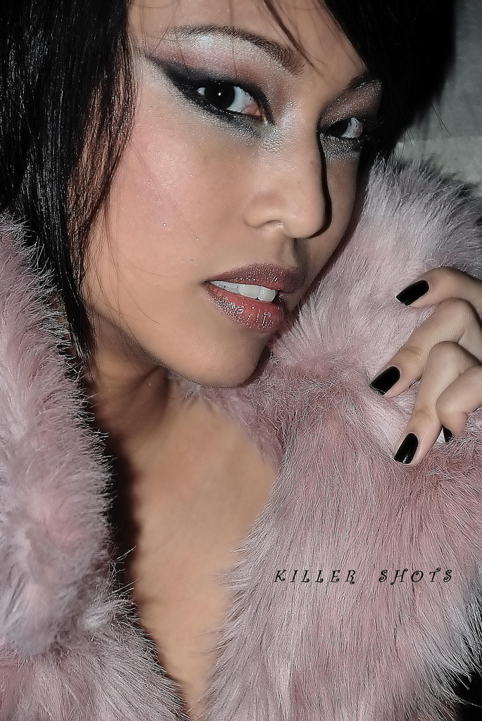 Female model photo shoot of killer shots and Snow P