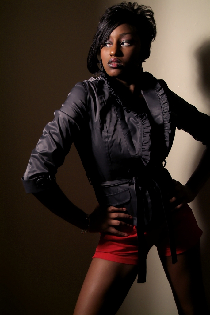 Female model photo shoot of Shavon Renee by Acacia Shanklin, makeup by Xquisitelooks