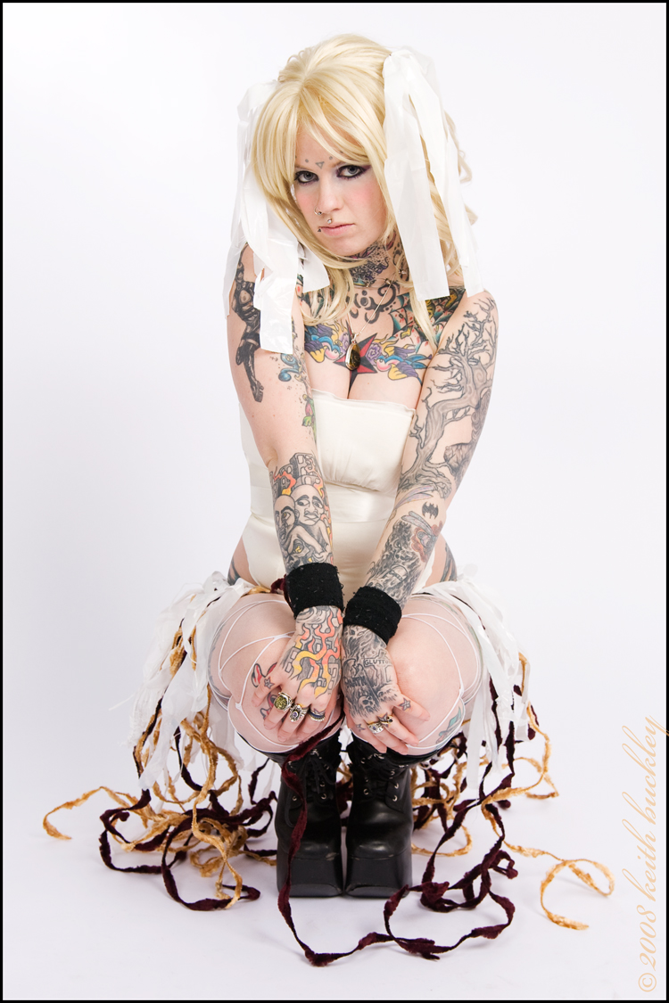 Female model photo shoot of rachael reckless by Keith Buckley, wardrobe styled by Trash Factory