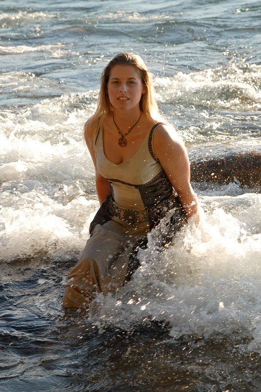 Female model photo shoot of Sarah E Robinson in Lake Superior-Marquette, MI 