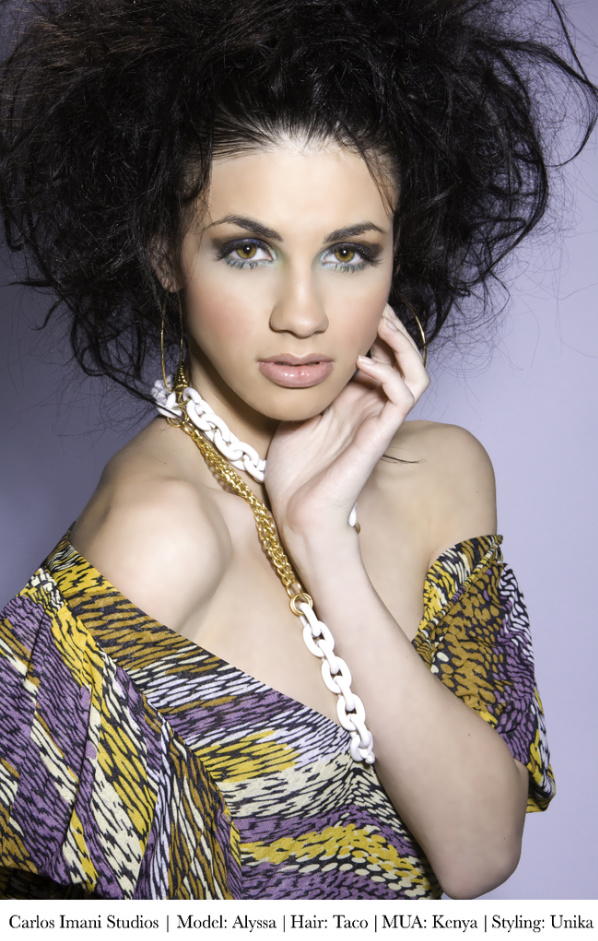 Female model photo shoot of Alyssa Cave by C Imani Presents EC in Seattle Wa, makeup by sydney kaje