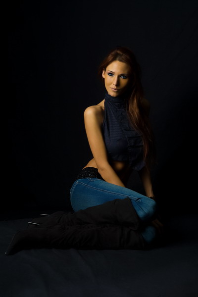 Female model photo shoot of geni440 in Studio Mcmomo