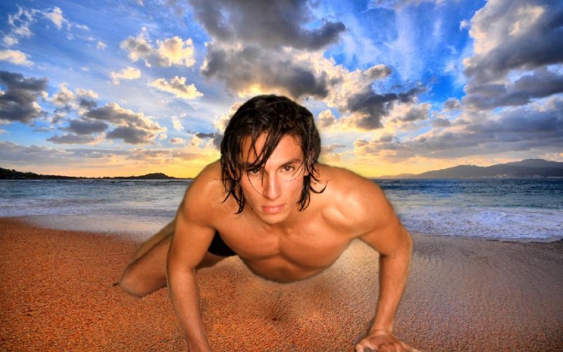 Male model photo shoot of lujani in maui  hawai 