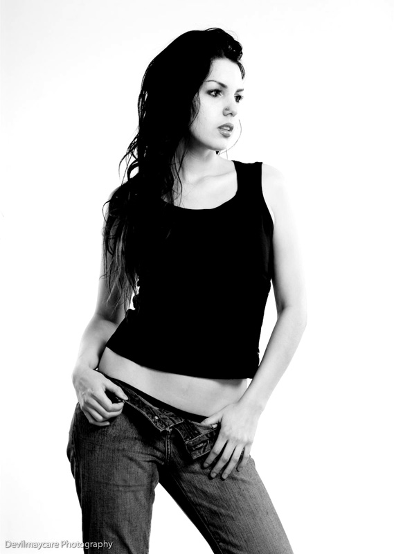 Female model photo shoot of AntiSaint by DevilMayCare Photo in edmonton studio