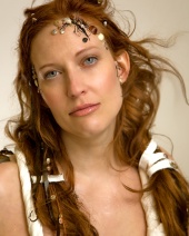 Female model photo shoot of Balm Hair Studio and Phoenyx by Michael Reinhart, makeup by Kazmetix